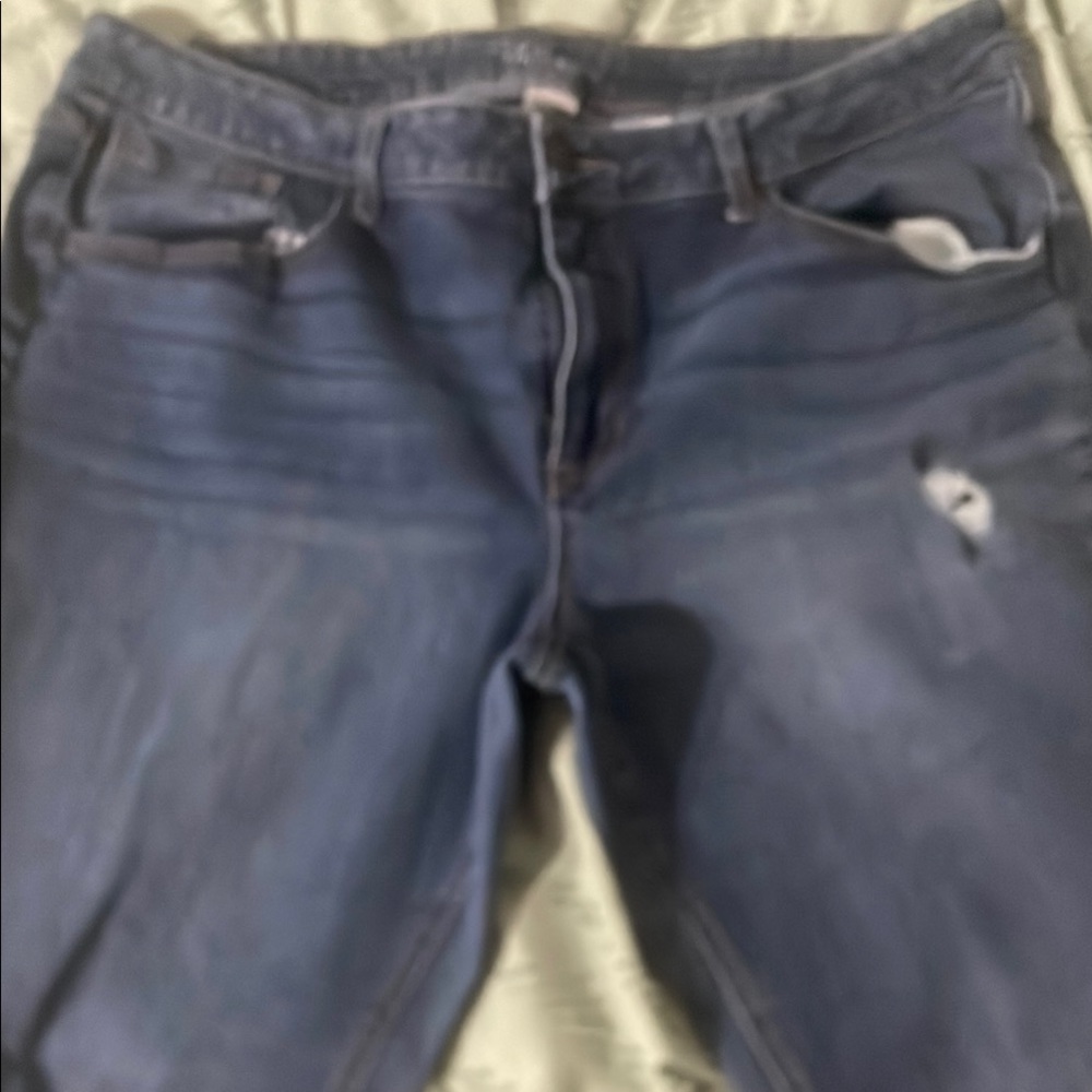 Time and Tru Blue Relaxed Jeans Classic Denim